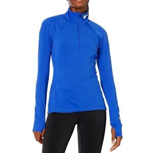 CHAMPION Blue Absolute Half Zip Long Sleeve Running Shirt Training Size Large